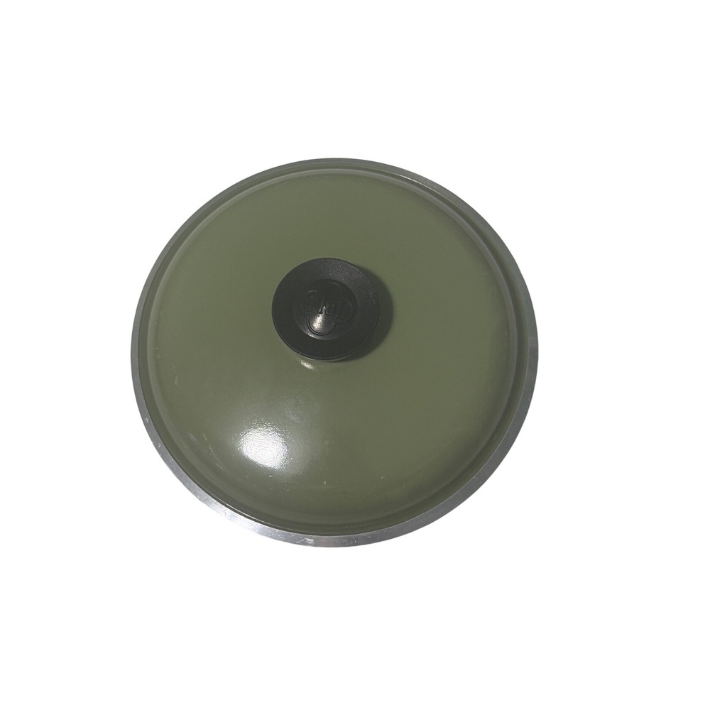 Vintage Club Aluminum Avocado Green Replacement Lid 8" Cast Aluminum Cookware